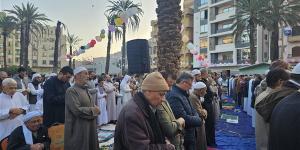 الألف يؤدون صلاة عيد الفطر المبارك بالإسماعيلية - موقع رادار